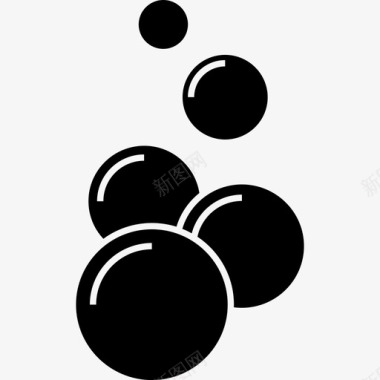 泡泡浴泡泡泡泡浴清洁图标