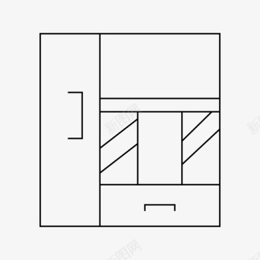 优质橱柜衣柜橱柜家具图标