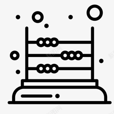 算盘盒子算盘孩子数学图标