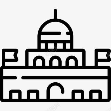 波普素政府城市要素79线性图标