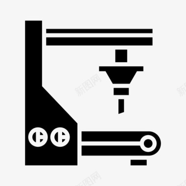金属制造业机械自动化工业图标