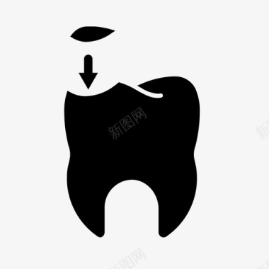 牙齿纠正腐烂护理牙科图标