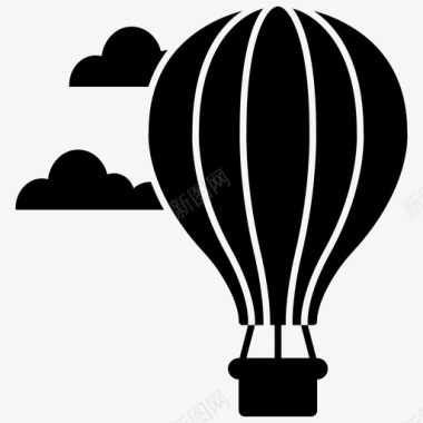 热气球飞艇阻塞气球图标
