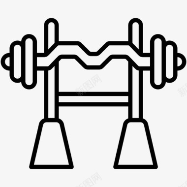 健身房健身中心健身俱乐部图标