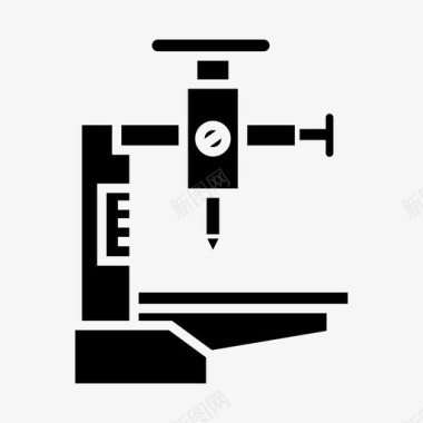 数控铣床机器自动数控图标