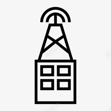 WiFi无线WiFi网络热点塔网络塔信号塔图标