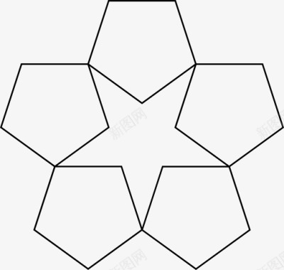 多边形星几何形状图标