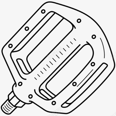 小零件自行车平板部件零件图标