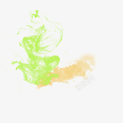 黄绿色烟雾杨戬是个特效狂懒人图福利素材