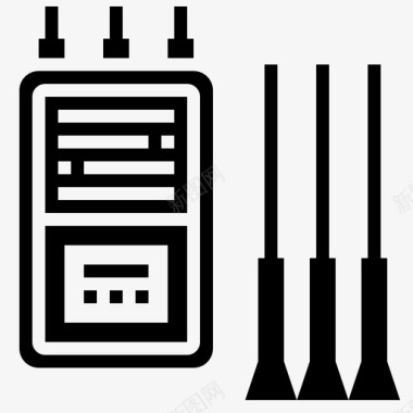 探针相位指示器电工电源图标