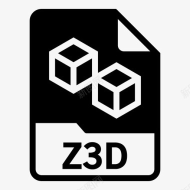 看3d电视z3d文件格式图标