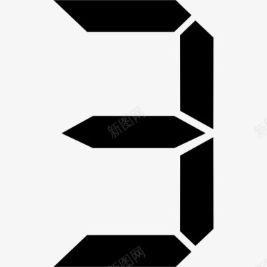 火焰数字3数字3图标