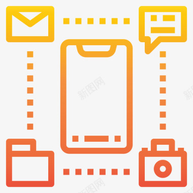 手机抖音app应用图标移动应用程序智能手机应用程序23渐变图标