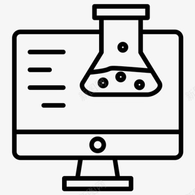 科学研究地科学化学实验室图标