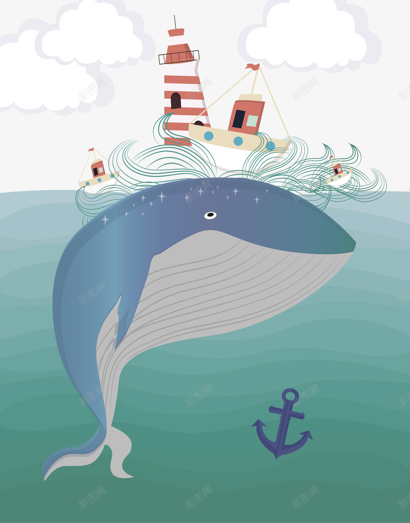 水彩卡通手绘海底海洋鲸鱼植物矢量印刷AI图案剪贴画png免抠素材_88icon https://88icon.com 水彩 卡通 手绘 海底 海洋 鲸鱼 植物 矢量 印刷 AI 图案