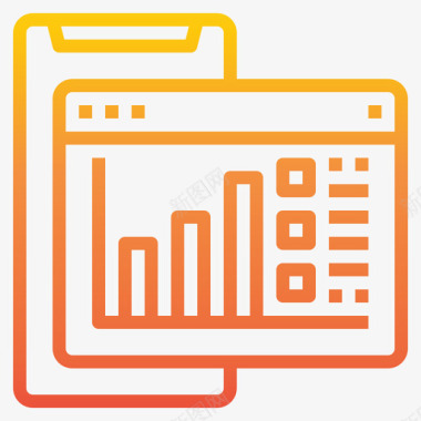 图标透明png移动分析数字营销198梯度图标
