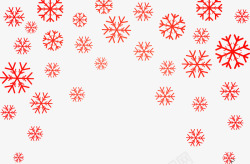 红色雪花圣诞元旦双节字体壁纸字体壁纸素材