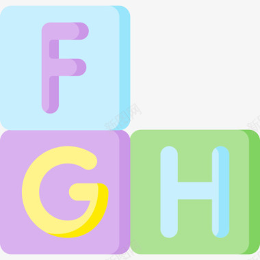 字母表国际儿童节4平装图标