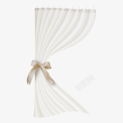 白色窗帘窗帘家具家装丝带图案装饰1111素材