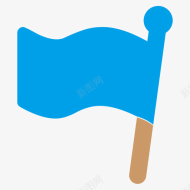 矢量标志flagblue图标