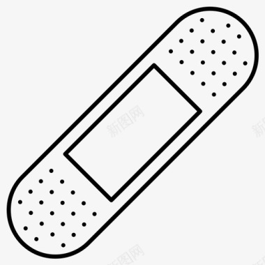 医疗卫生图标石膏绷带急救箱图标