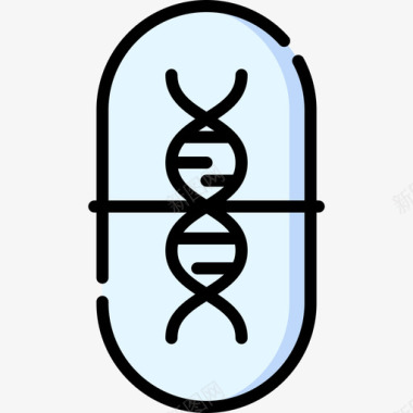 治疗疾病基因治疗治疗59线性颜色图标