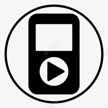 火焰数字3音乐播放器数字音频播放器电子图标