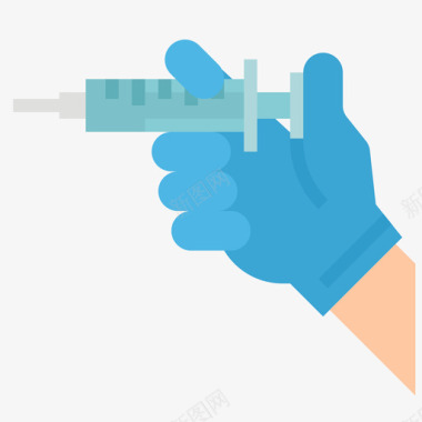 疫苗接种医用304扁平图标