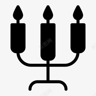 婚礼蜡烛灯光图标