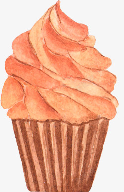 手绘水彩烘焙面包甜品饼干蛋糕透明装饰图案6手绘水彩素材