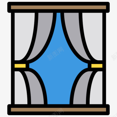 装饰线窗家具及装饰2线颜色图标