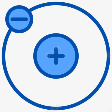 定位蓝色分子科学151蓝色图标