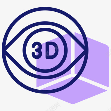 3d小人设计素材3d传感器机器人17线性颜色图标