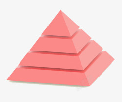 立体三角形漂浮物素材