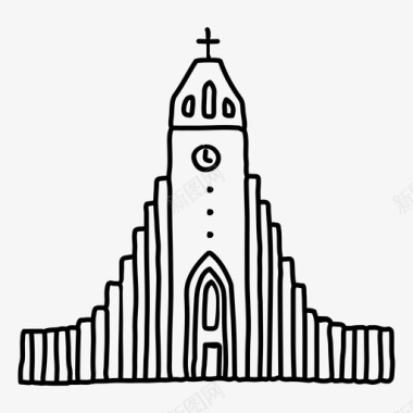 意大利大教堂hallgrmskirkjahallgrimskirkja教堂图标