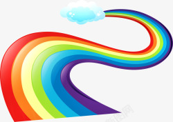 彩虹大全儿童卡通水彩炫彩图素材