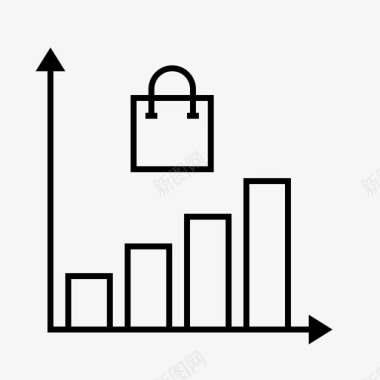 增加减少图标销售图表图表增加图标