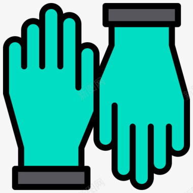 科学的化身手套科学152线性颜色图标