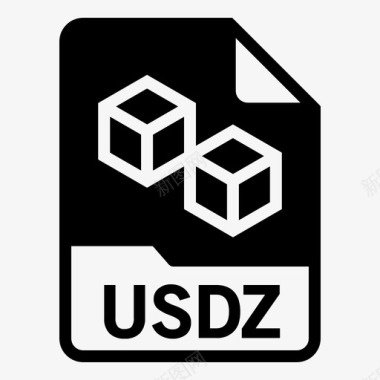 3D电视眼镜usdz文件格式图标