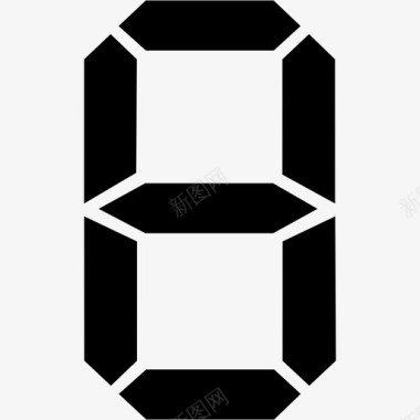 水墨数字8免扣数字8图标