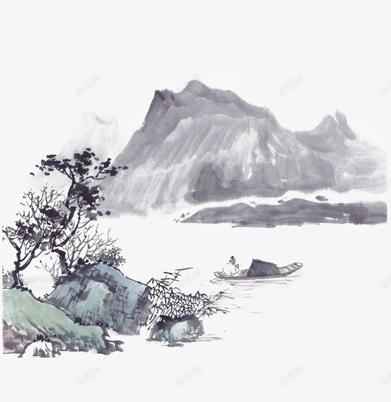 中国古风水墨山水免扣透明插画后期美化PS设计377png免抠素材_88icon https://88icon.com 中国 古风 水墨 山水 免扣 透明 插画 后期 美化 PS 设计