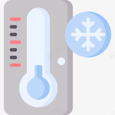 360度低温360度天气平坦图标