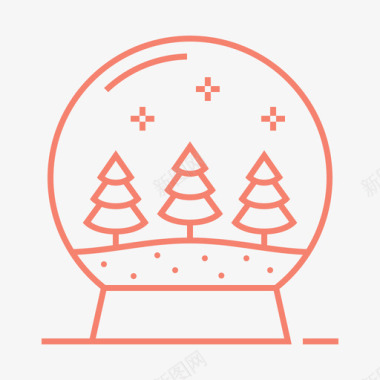 雪球圣诞雪穹图标