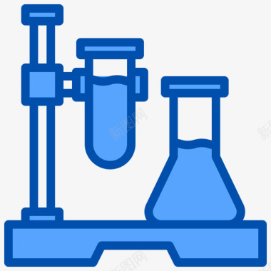 科学小实验实验室科学151蓝色图标