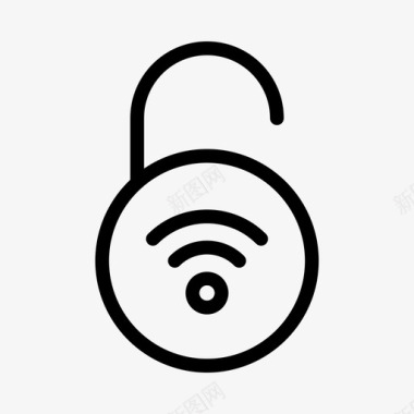 WiFi无线WiFi网络解锁信号连接wifi图标