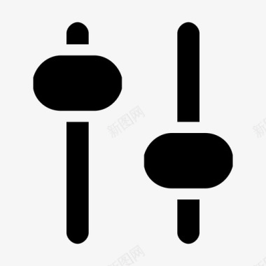 通用型均衡器调整均衡图标