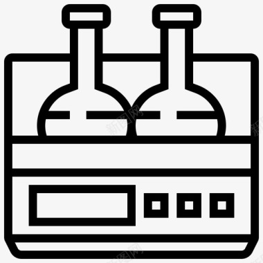 摇床烧瓶实验室图标