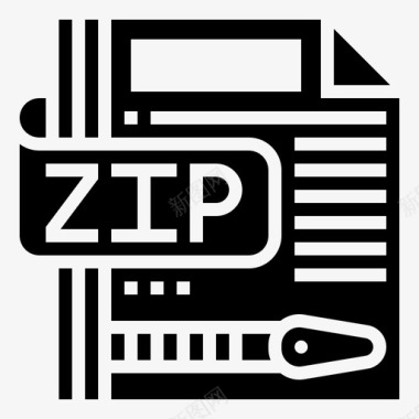 ZIPzip文件压缩数字图标