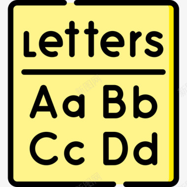 儿童字母字母国际儿童节3线颜色图标