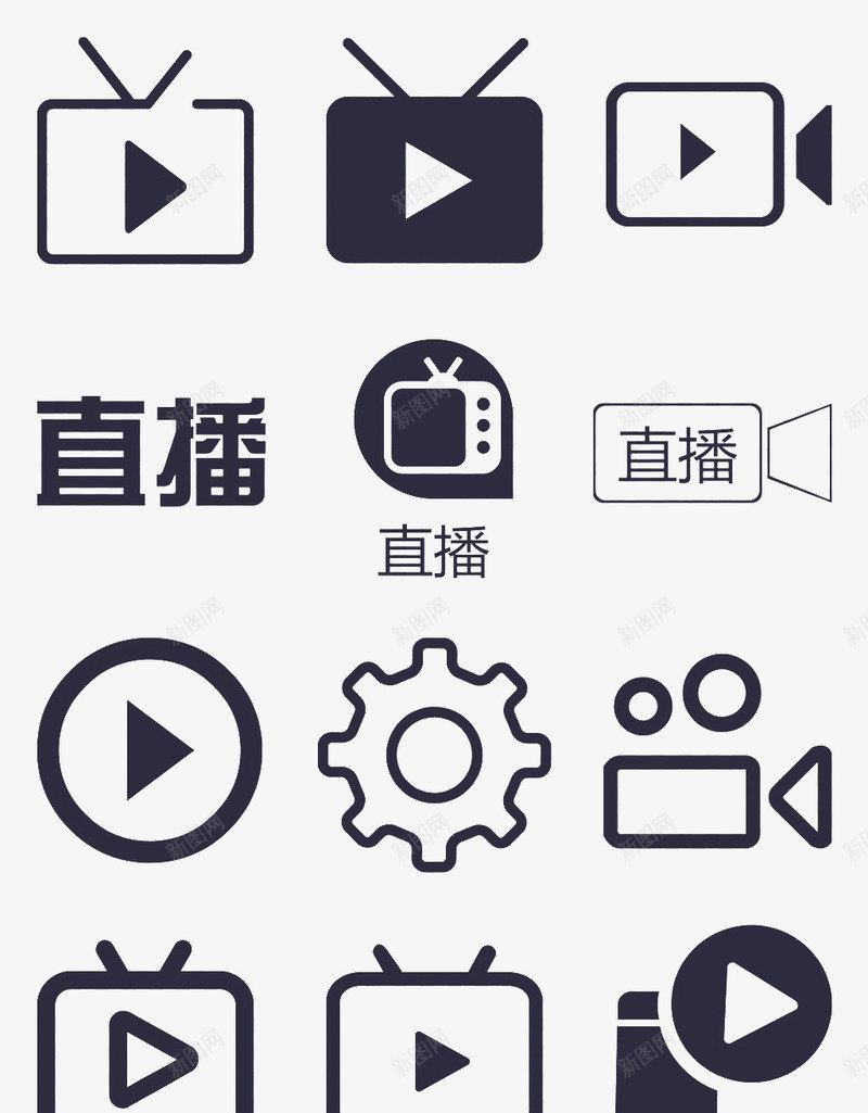 播放器按钮直播图标透明图标图形透明设计图形图标点线png免抠素材_88icon https://88icon.com 图标 透明 图形 播放器 按钮 直播 透明图 设计 设计图 点线